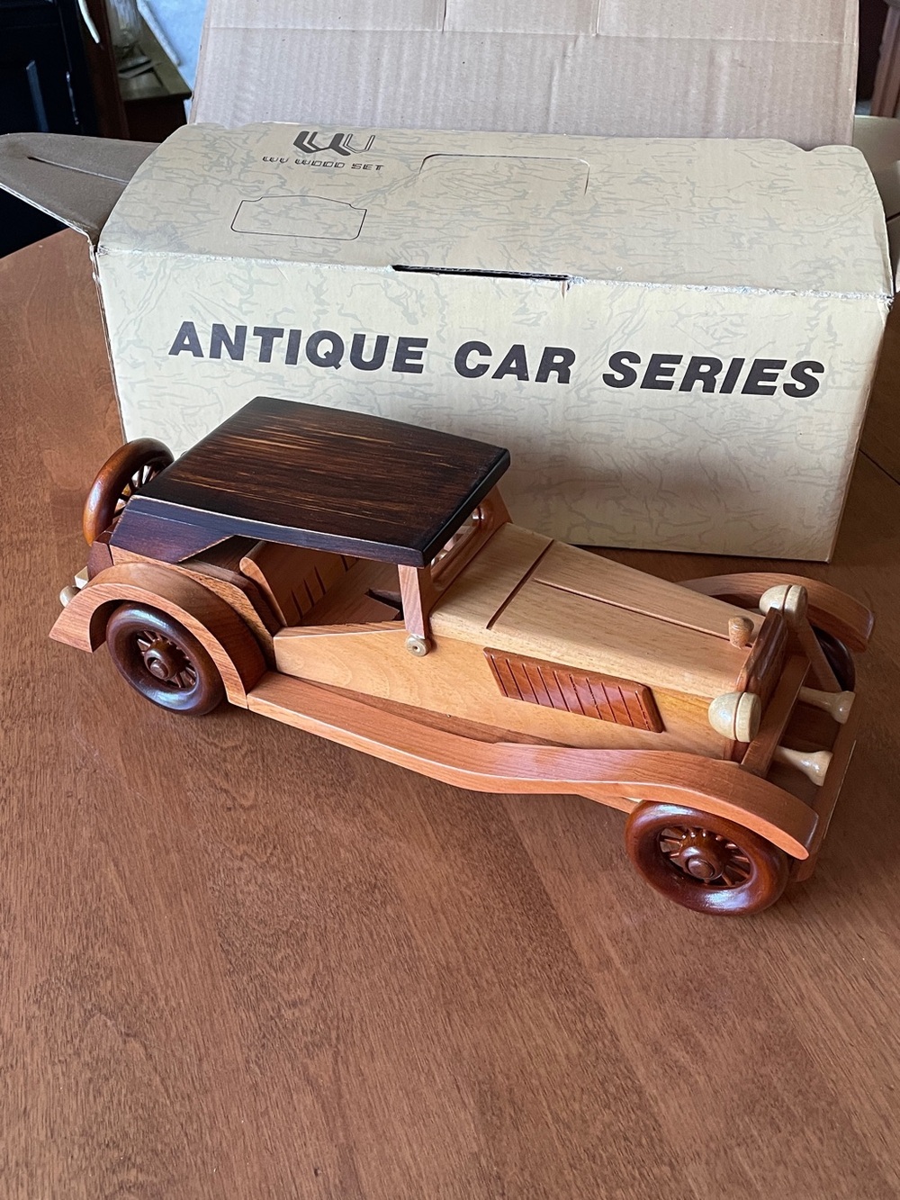 WV Wood Set Antique Car Series R-12   1945 MG-TC British Sports Car Toy